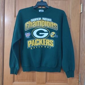 Vintage Lee Sport Green Bay Packers Super Bowl XXXI Champions Sweatshirt Size XL